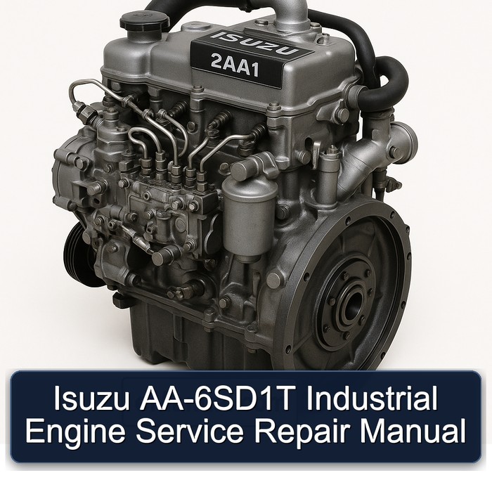 Manual de Reparación y Servicio del Motor Industrial Isuzu AA-6SD1T