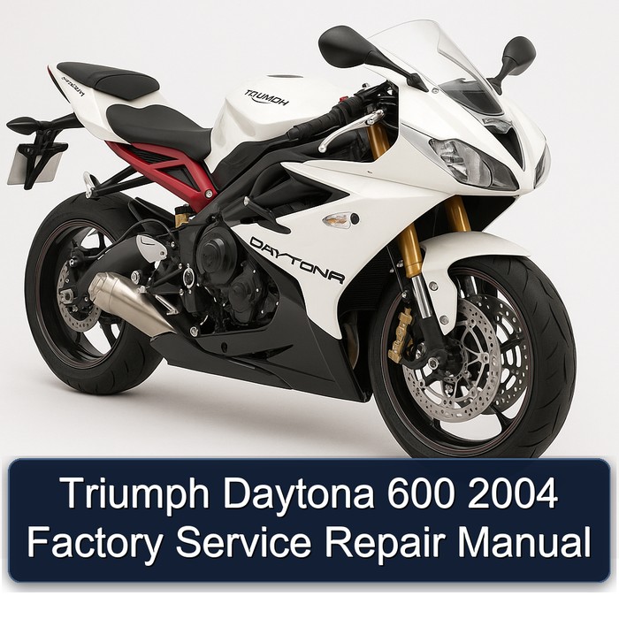 Triumph Daytona 600 2004 Factory Manual de servicio y reparación