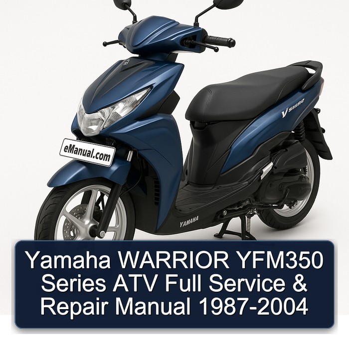 Yamaha WARRIOR YFM350 Series ATV Full Service & Repair Manual 1987-2004 