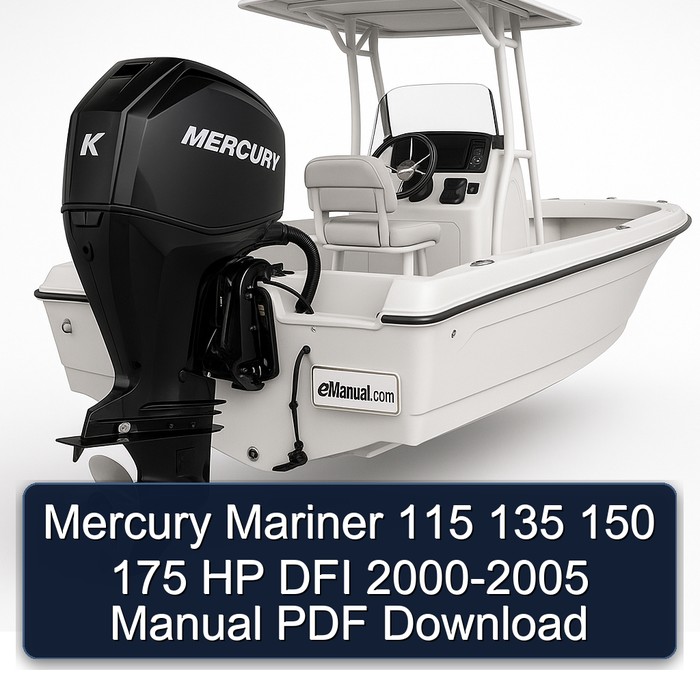 Mercury Mariner 115 135 150 175 HP DFI 2000-2005 Manual PDF Download