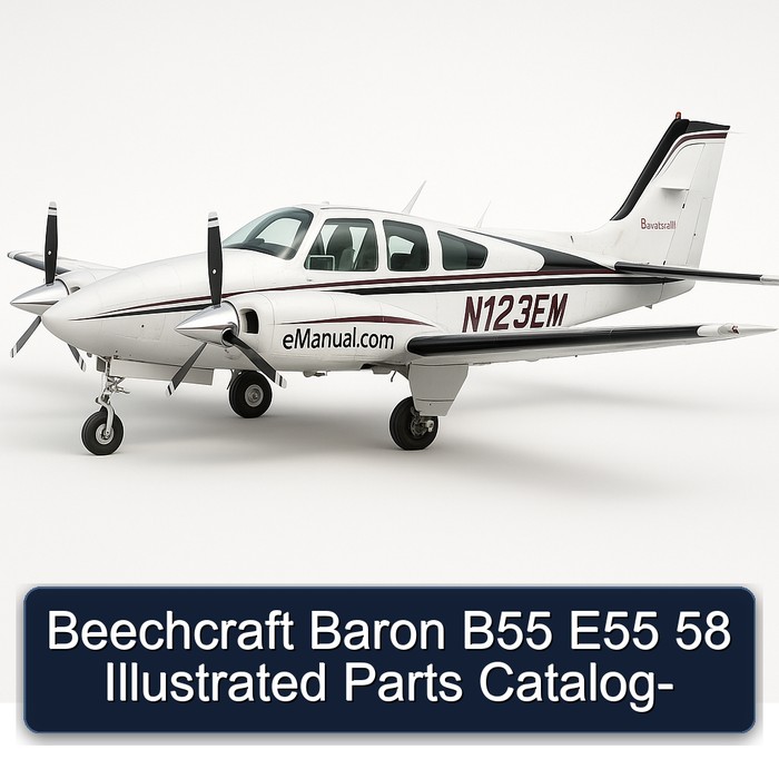 Beechcraft Baron B55 E55 58 Illustrated Parts Catalog-