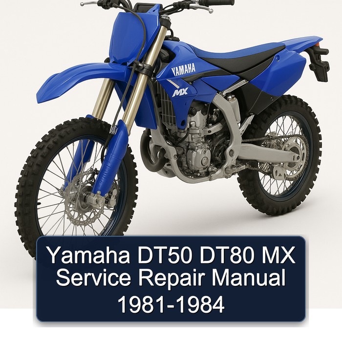 Yamaha DT50 DT80 MX Service Repair Manual 1981-1984