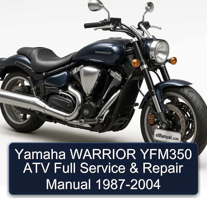 Yamaha WARRIOR YFM350 ATV Full Service & Repair Manual 1987-2004 