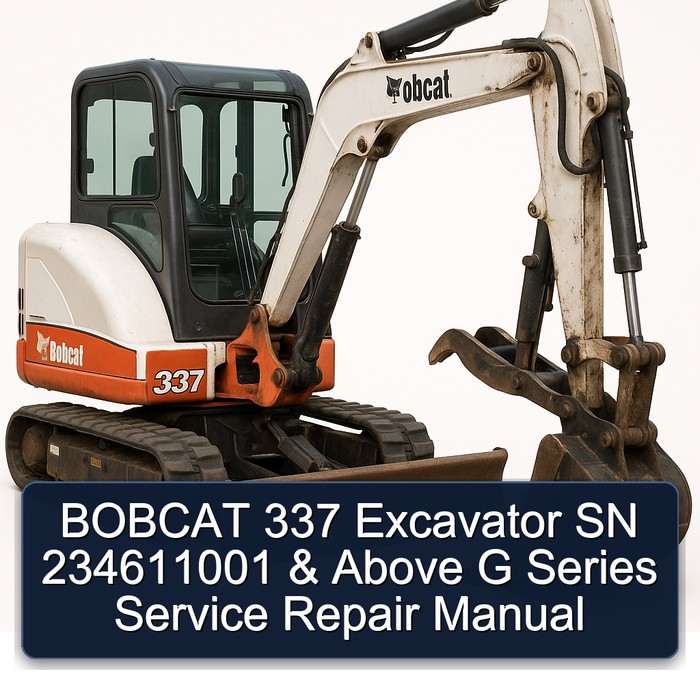 Bobcat 337 Bagger G-Serie, Service- und Reparaturhandbuch (SN 234611001 und höher)
