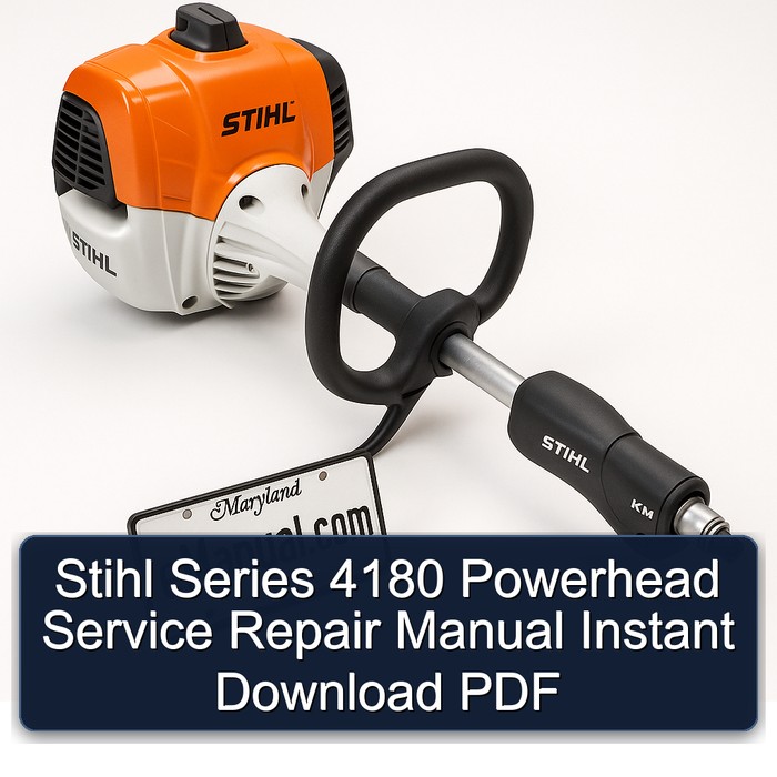 Stihl Series 4180 Powerhead Manual de servicio y reparación Instant Download PDF
