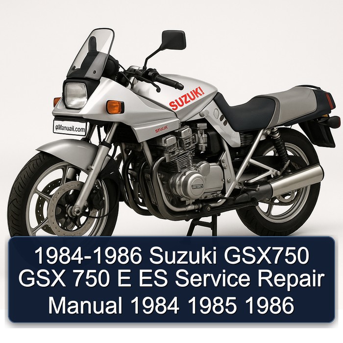 1984-1986 Suzuki GSX750 GSX 750 E ES Manual de servicio y reparación 1984 1985 1986