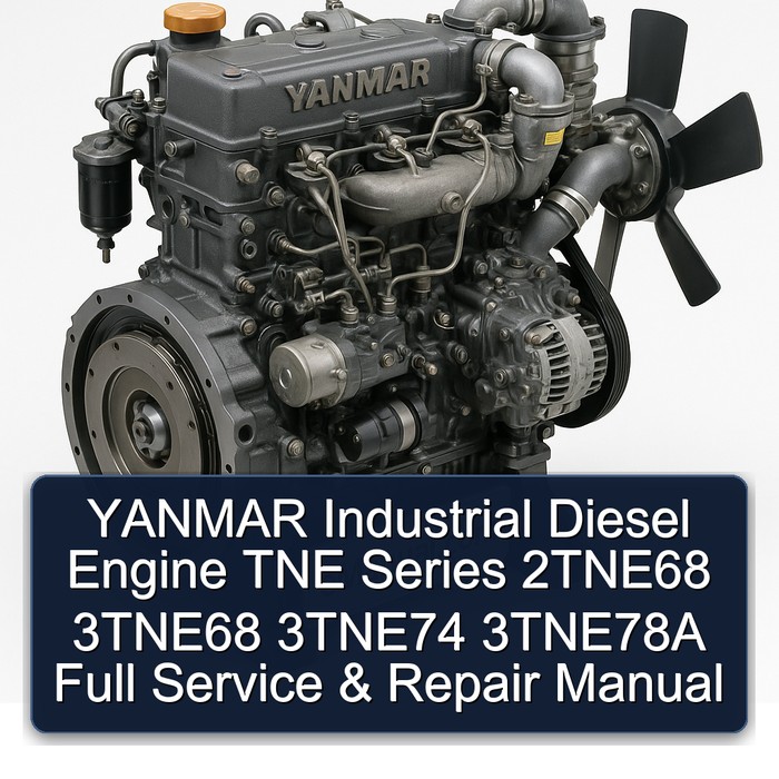 Manual de Servicio y Reparación Completo para Motores Diesel Industriales YANMAR Serie TNE 2TNE68 3TNE68 3TNE74 3TNE78A