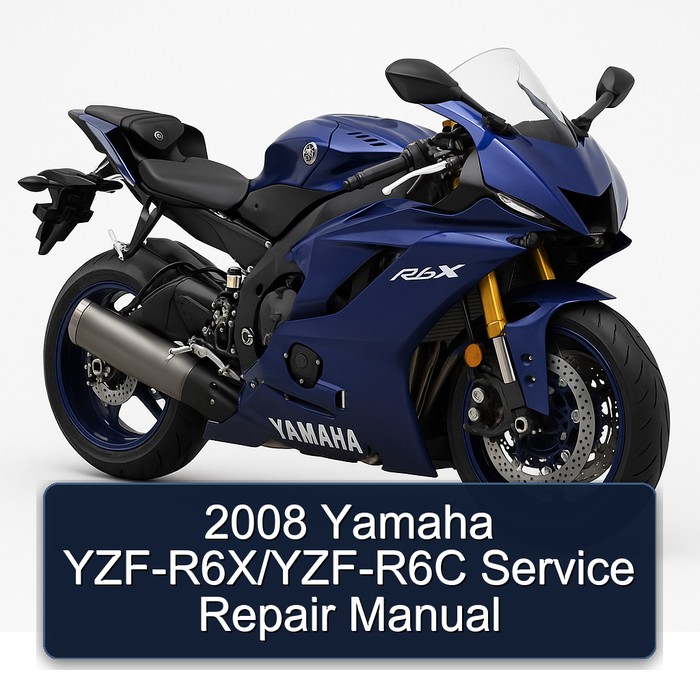 2008 Yamaha YZF-R6X/YZF-R6C Manual de servicio y reparación