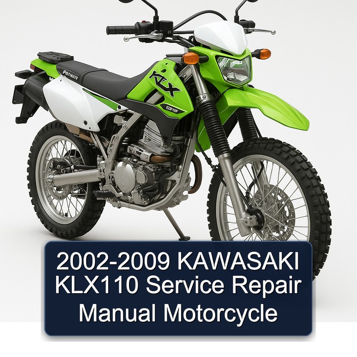 2002-2009 KAWASAKI KLX110 Manual de servicio y reparación Motorcycle