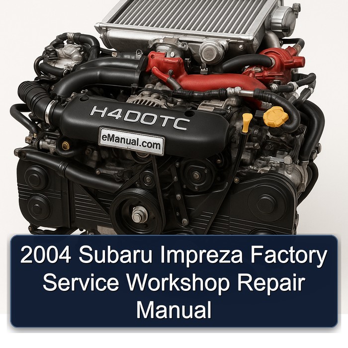 Manual de Servicio y Reparación Subaru Impreza 2004 (STI, H4SO, H4DOTC, Transmisión, Chasis, Carrocería, Cableado)