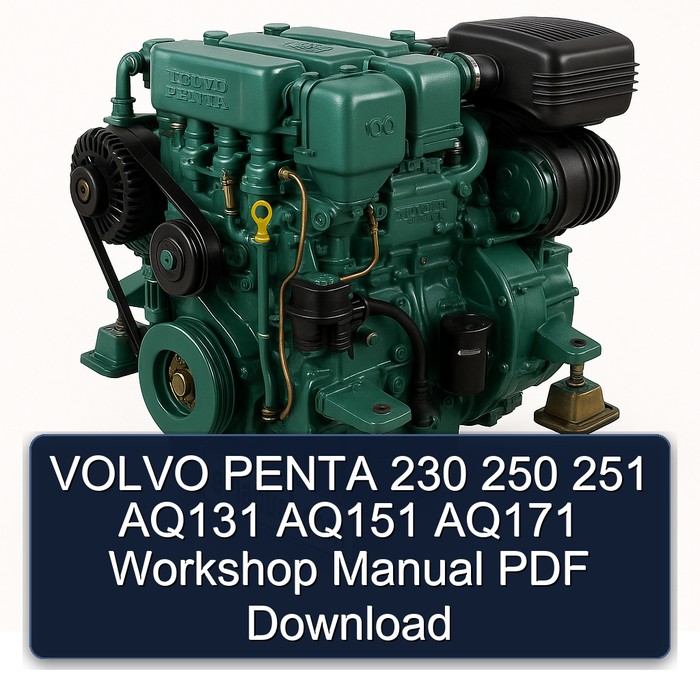 VOLVO PENTA 230 250 251 AQ131 AQ151 AQ171 Workshop Manual PDF Download