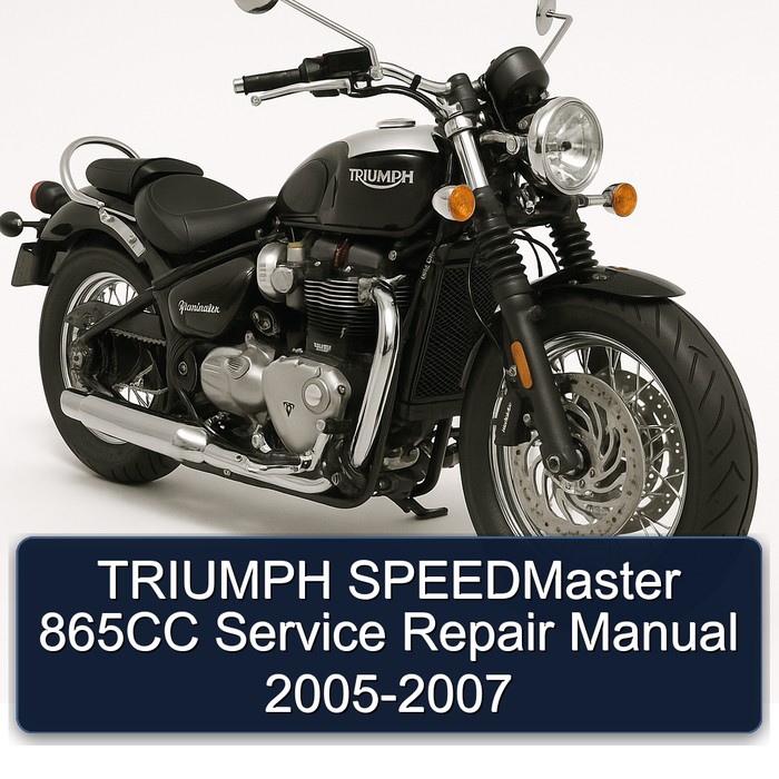 TRIUMPH SPEEDMaster 865CC Manual de servicio y reparación 2005-2007