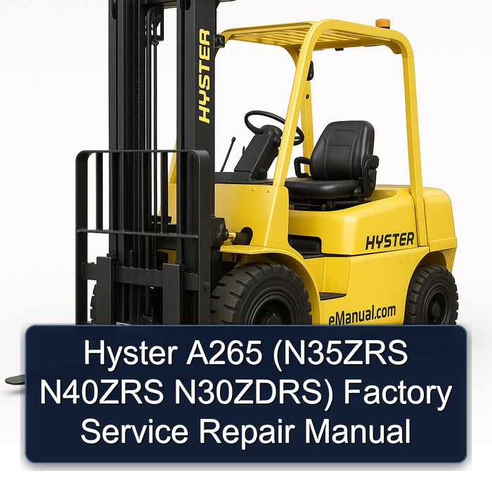 Manual de Servicio y Reparación de Fábrica Hyster A265 (N35ZRS, N40ZRS, N30ZDRS)