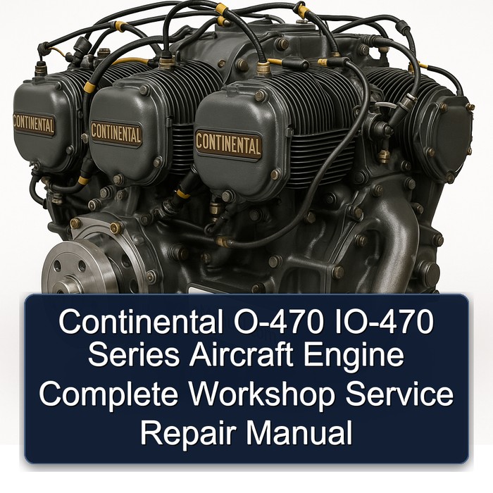 Continental O-470 / IO-470 Serie Flugzeugmotor: Werkstatt Handbuch