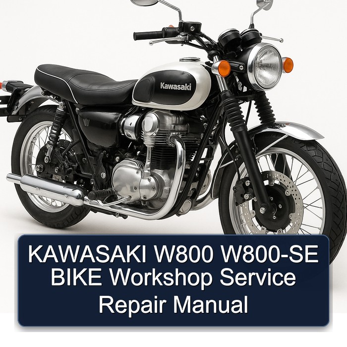 KAWASAKI W800 W800-SE BIKE Workshop Manual de servicio y reparación