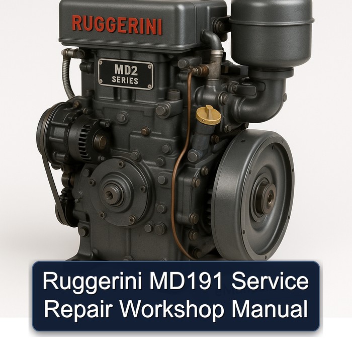 Manual de Reparación y Servicio Ruggerini MD191