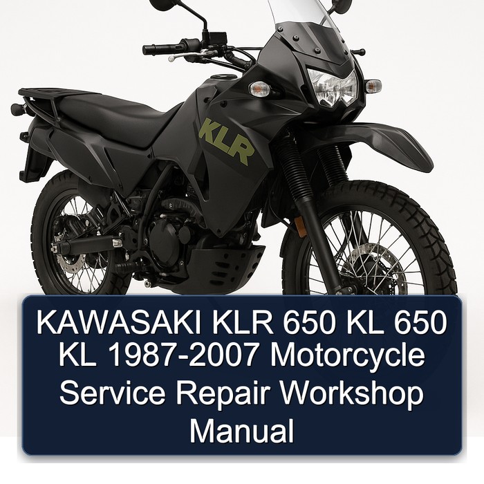 KAWASAKI KLR 650 KL 650 KL 1987-2007 Motorcycle Service Repair Workshop Manual