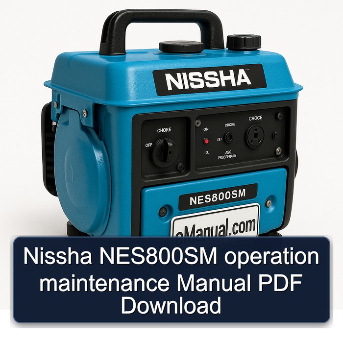 Nissha NES800SM operation maintenance Manual PDF Download