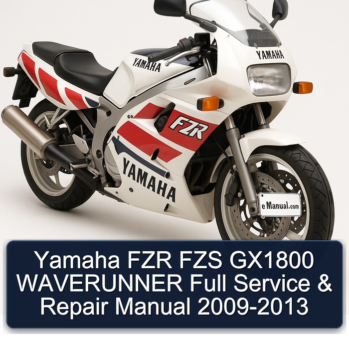 Yamaha FZR FZS GX1800 WAVERUNNER Full Manual de servicio y reparación 2009-2013