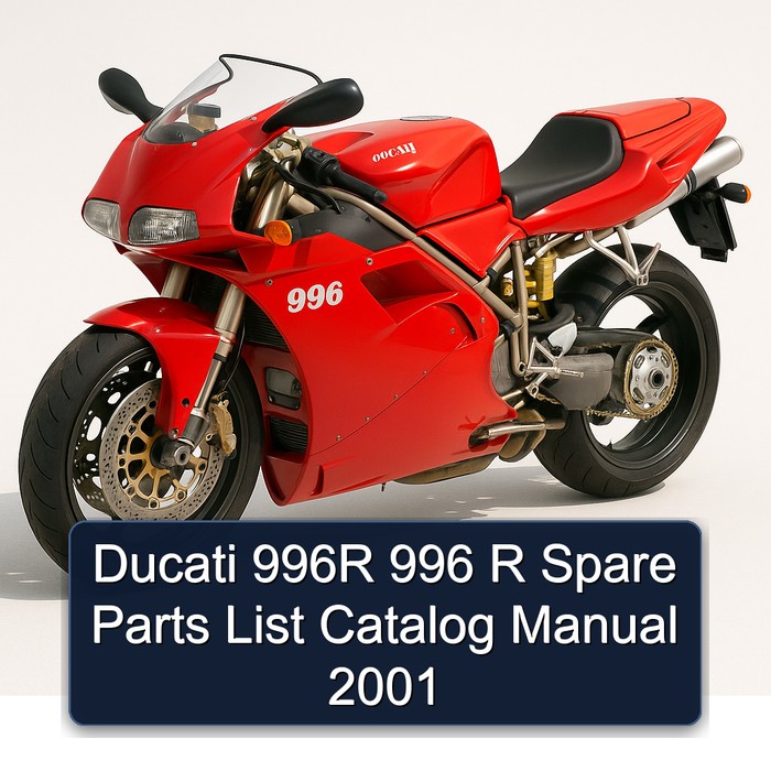 Ducati 996R 996 R Spare Parts List Catalog Manual 2001
