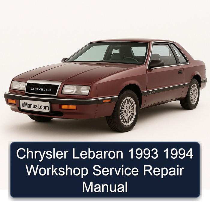 Chrysler Lebaron 1993 1994 Workshop Manual de servicio y reparación