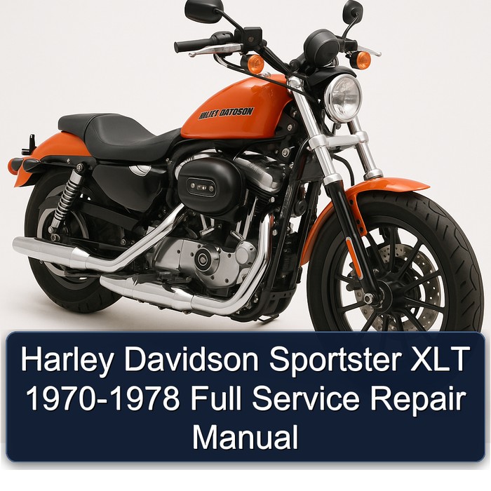 Harley Davidson Sportster XLT 1970-1978 Full Manual de servicio y reparación