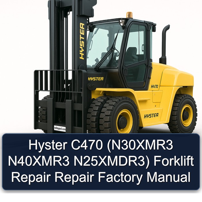 Manual de Reparación de Montacargas Hyster C470 (N30XMR3 N40XMR3 N25XMDR3)