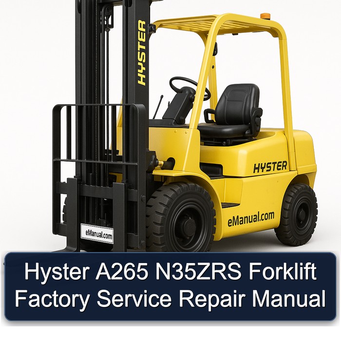 Hyster A265 N35ZRS Forklift Factory Manual de servicio y reparación