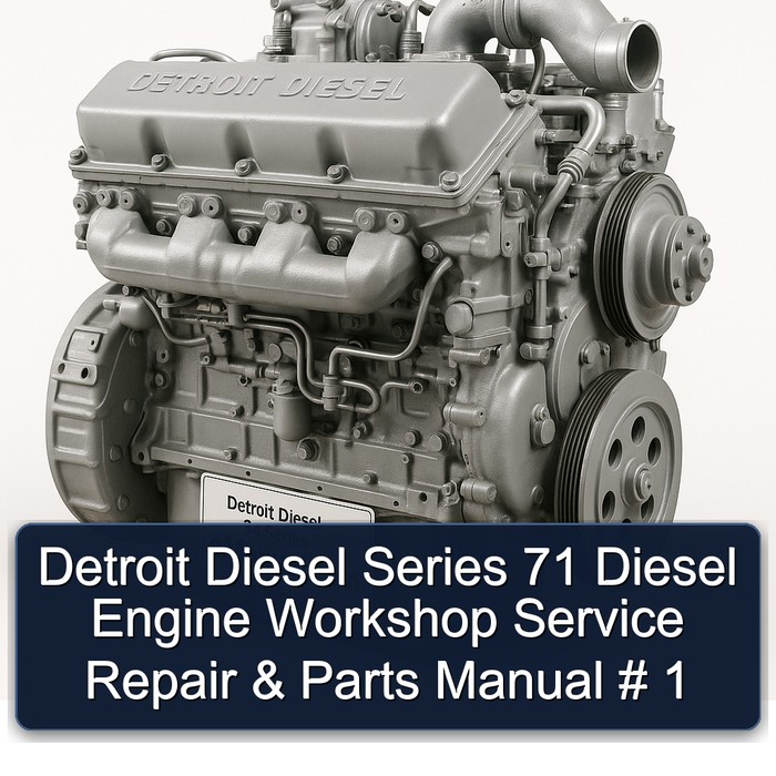 Manual de taller, reparación y piezas para motor diésel Detroit Diesel Serie 71