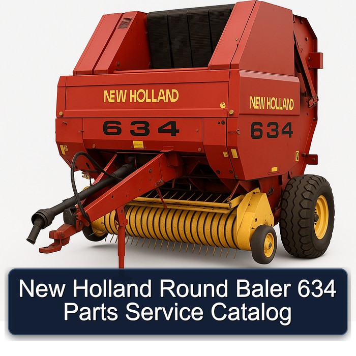 New Holland Round Baler 634 Parts Service Catalog