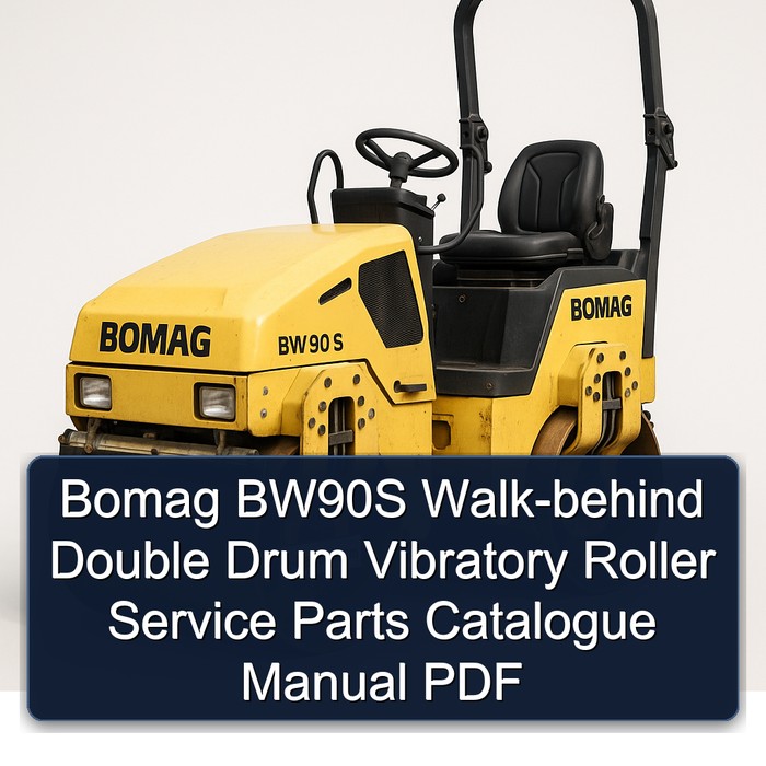 Bomag BW90S Walk-behind double drum vibrat roller Service Parts Catalogue Manual Instant Download SN101028000131-101028001169 PDF