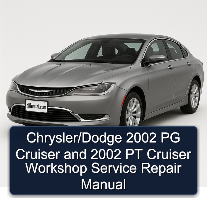Chrysler/Dodge 2002 PG Cruiser and 2002 PT Cruiser Workshop Manual de servicio y reparación