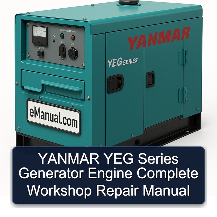 YANMAR YEG Series Generator Engine Complete Workshop Repair Manual