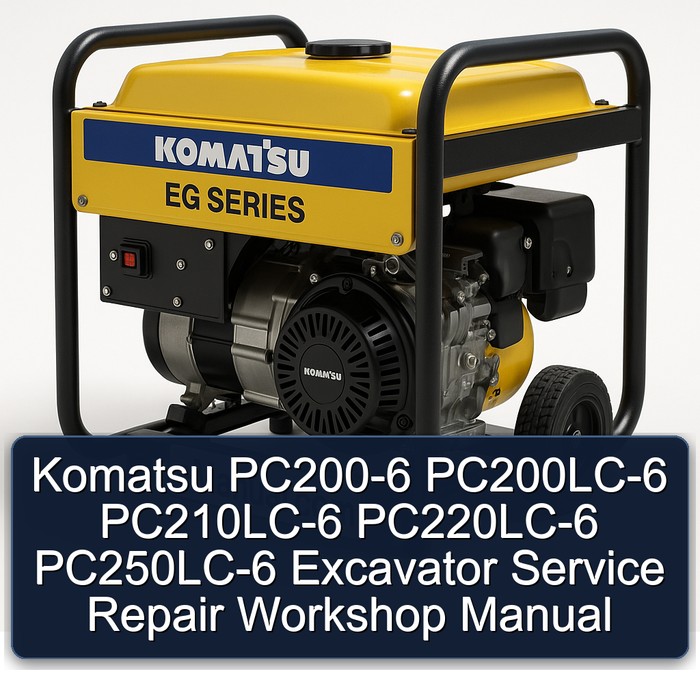 Komatsu PC200-6 PC200LC-6 PC210LC-6 PC220LC-6 PC250LC-6 Excavator Service Repair Workshop Manual