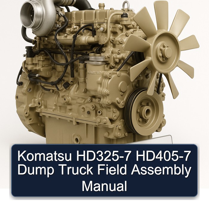 Komatsu HD325-7 HD405-7 Dump Truck Field Assembly Manual 