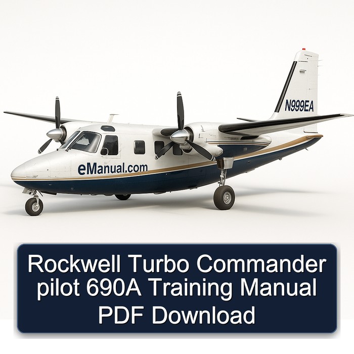 Rockwell Turbo Commander pilot 690A Training Manual PDF Download