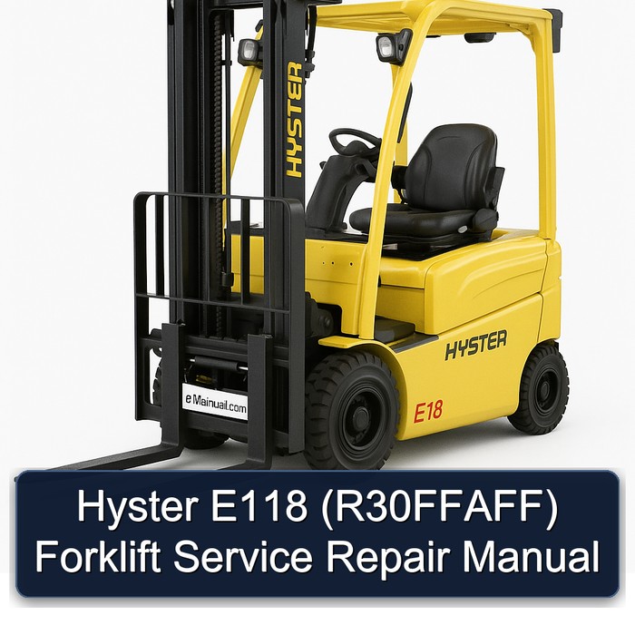 Manual de Servicio y Reparación de la Carretilla Elevadora Hyster E118 (R30FFAFF)