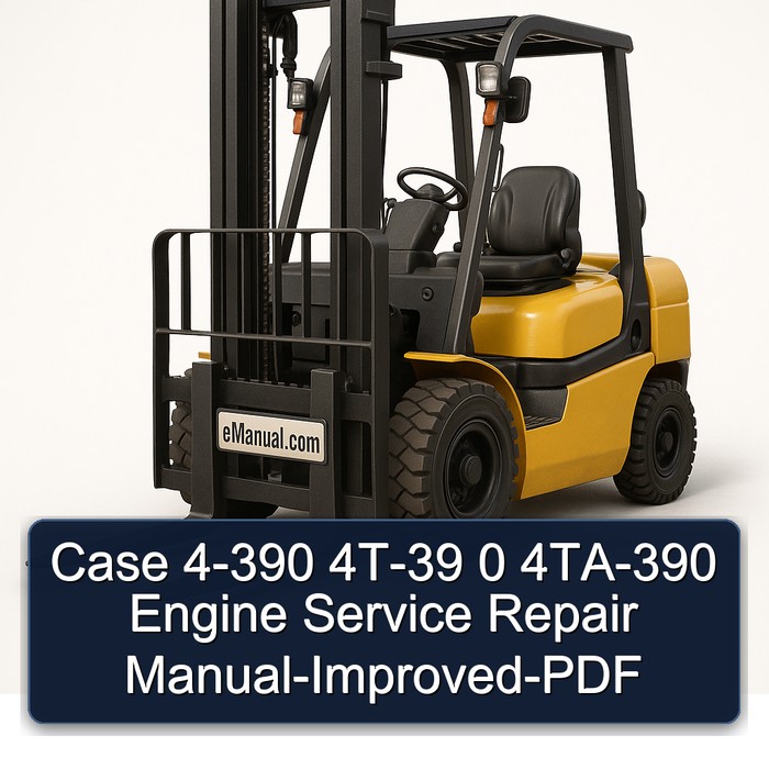 Case 4-390 4T-39 0 4TA-390 Engine Service Repair Manual-Improved-PDF 