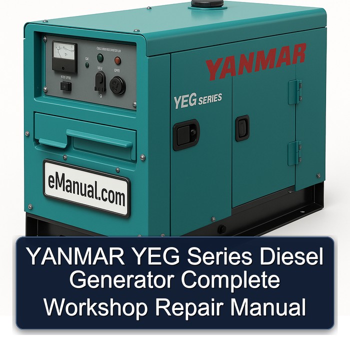 YANMAR YEG Series Diesel Generator Complete Workshop Repair Manual