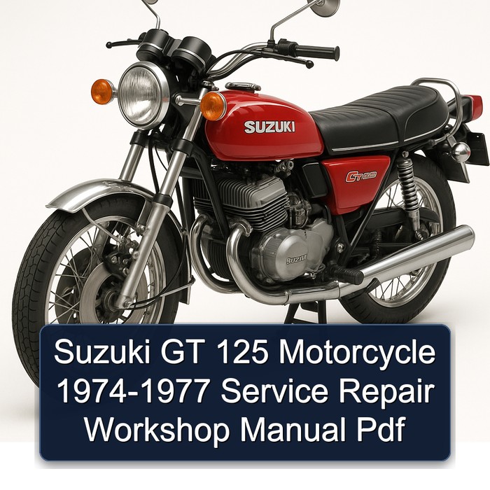 Suzuki GT 125 Motorcycle 1974-1977 Service Repair Workshop Manual Pdf