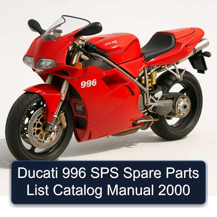 Ducati 996 SPS Spare Parts List Catalog Manual 2000
