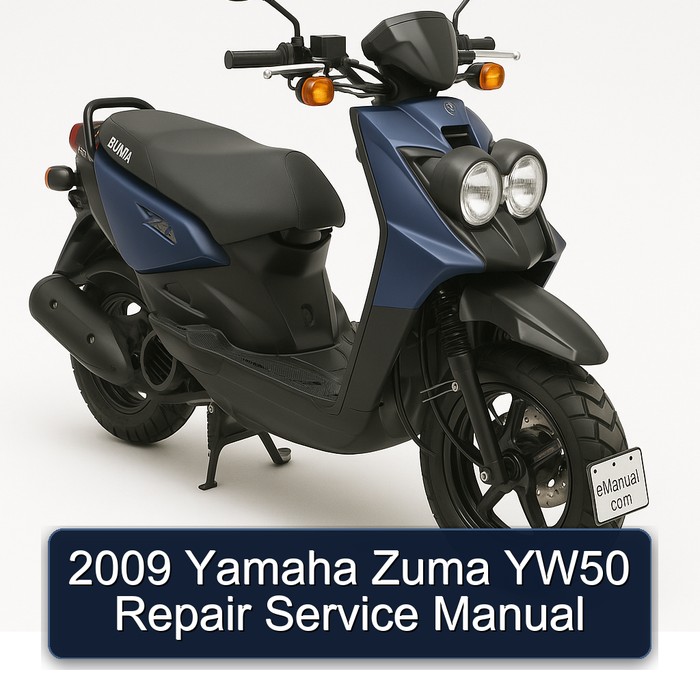 2009 Yamaha Zuma YW50 Repair Service Manual
