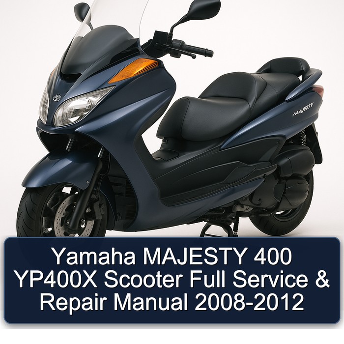 Yamaha MAJESTY 400 YP400X Scooter Full Service & Repair Manual 2008-2012 