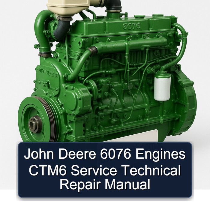 John Deere 6076 Motoren CTM6 Service- und Reparaturhandbuch