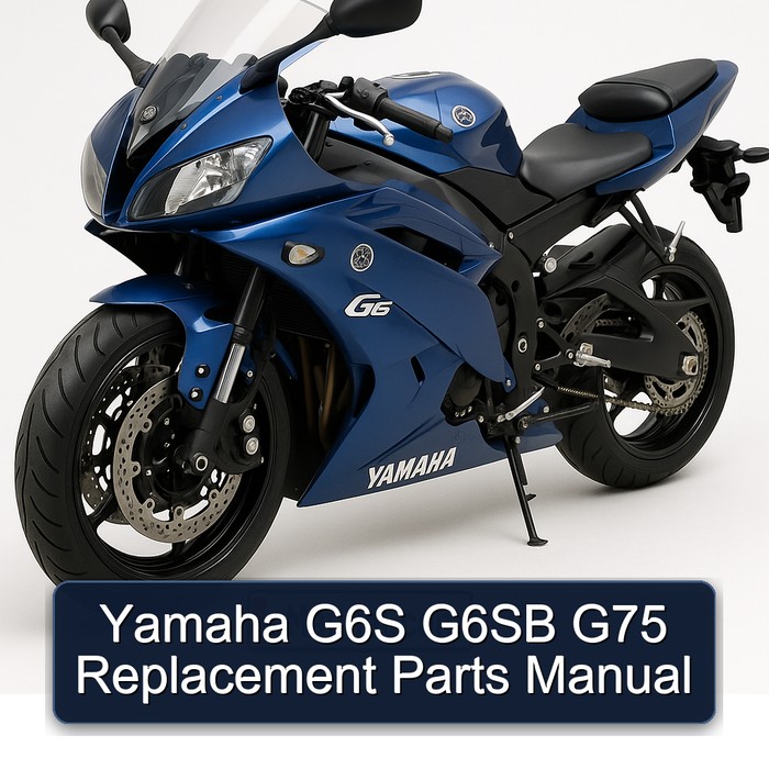 Yamaha G6S G6SB G75 Replacement Parts Manual