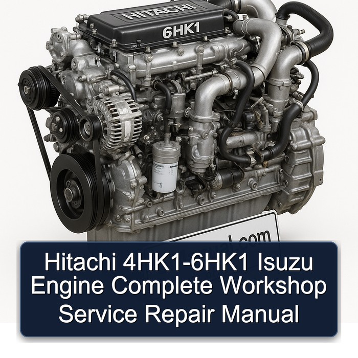 Hitachi 4HK1-6HK1 Isuzu Engine Manual completo de servicio y reparación del taller