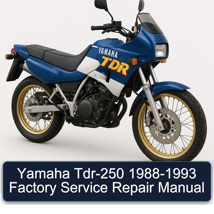Yamaha Tdr-250 1988-1993 Factory Manual de servicio y reparación