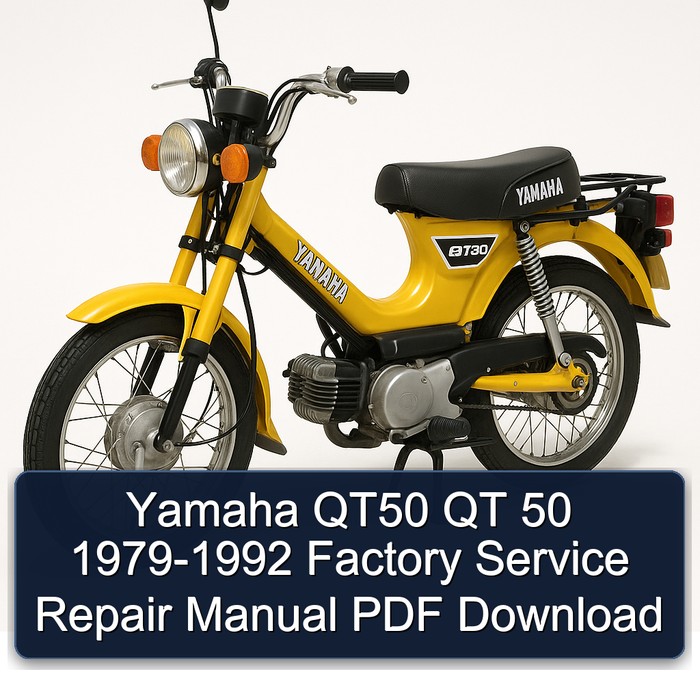 1988 Yamaha QT50 Qt 50 Workshop Service Repair Manual PDF Download