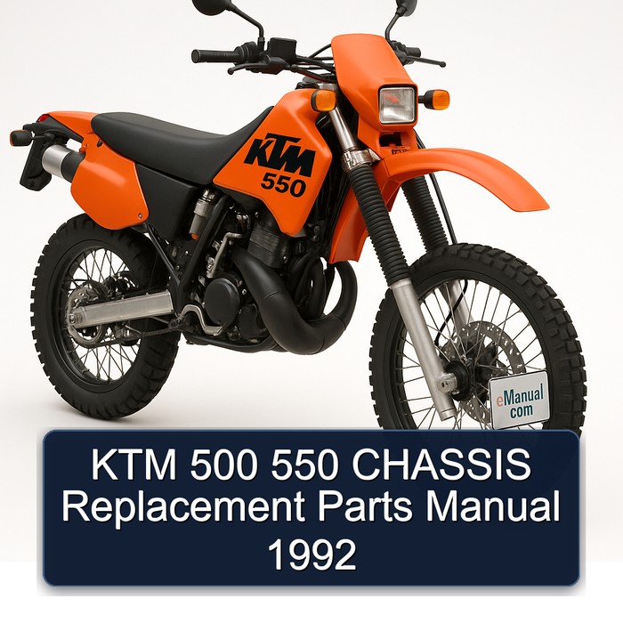 KTM 500 550 CHASSIS Replacement Parts Manual 1992
