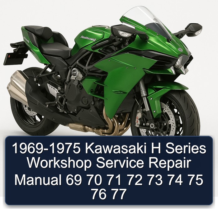 1969-1975 Kawasaki H Series Workshop Manual de servicio y reparación 69 70 71 72 73 74 75 76 77